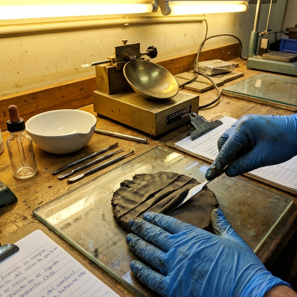 Límites de Atterberg - Servicio de laboratorio ESUAMA Antofagasta