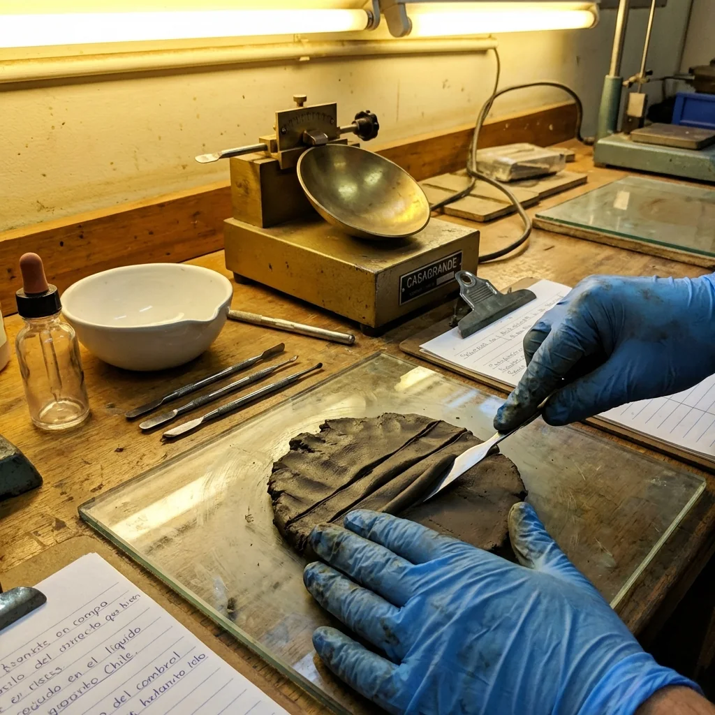 Límites de Atterberg - Servicio de laboratorio ESUAMA Antofagasta